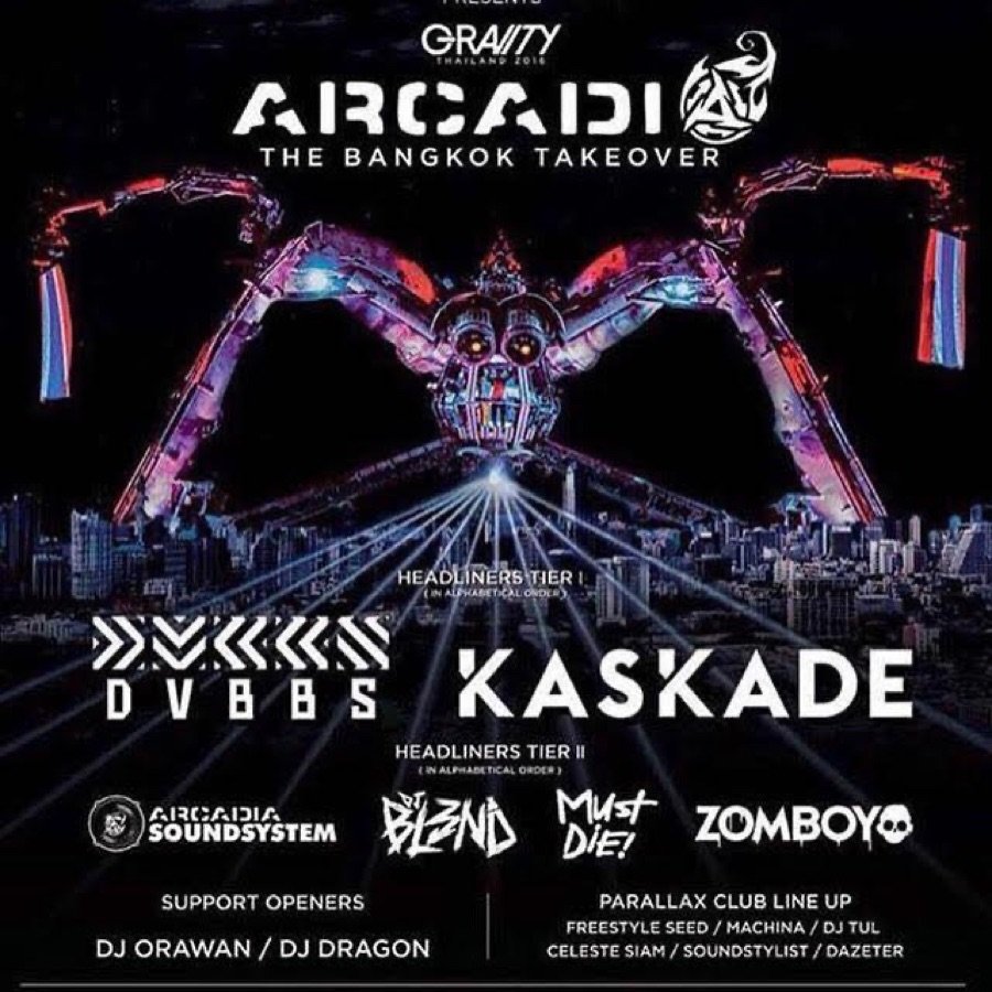 Flyer: Arcadia · Bangkok