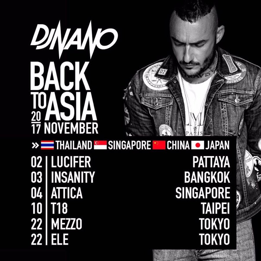 Flyer: DJ Nano · Back to Asia