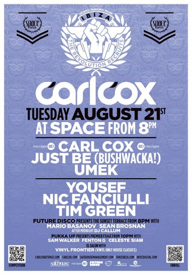 Flyer: Space Ibiza · Carl Cox